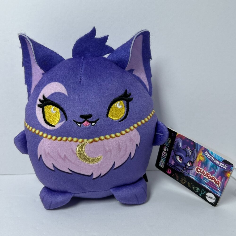 Monster High Cuutopia CRESCENT Squishie Plush 5" Mattel Collectible Toy NWT